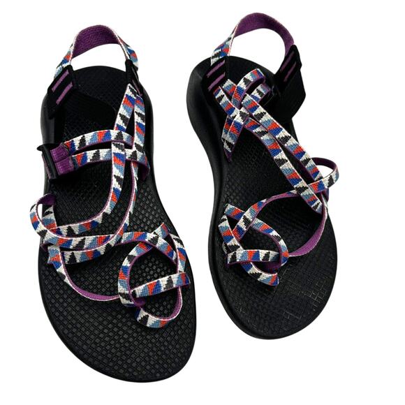 CHACO Womens 9 ZX/2 Classic Purple Sandals Gorpcore Crunchy Granola Outdoor Hike - Picture 2 of 8